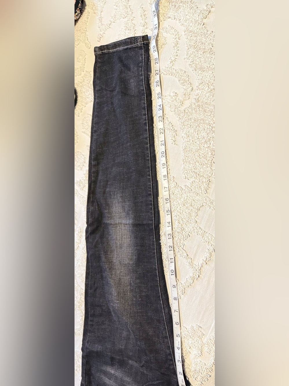 Slim Men's Washed Black Jeans - Picture 6 of 7
